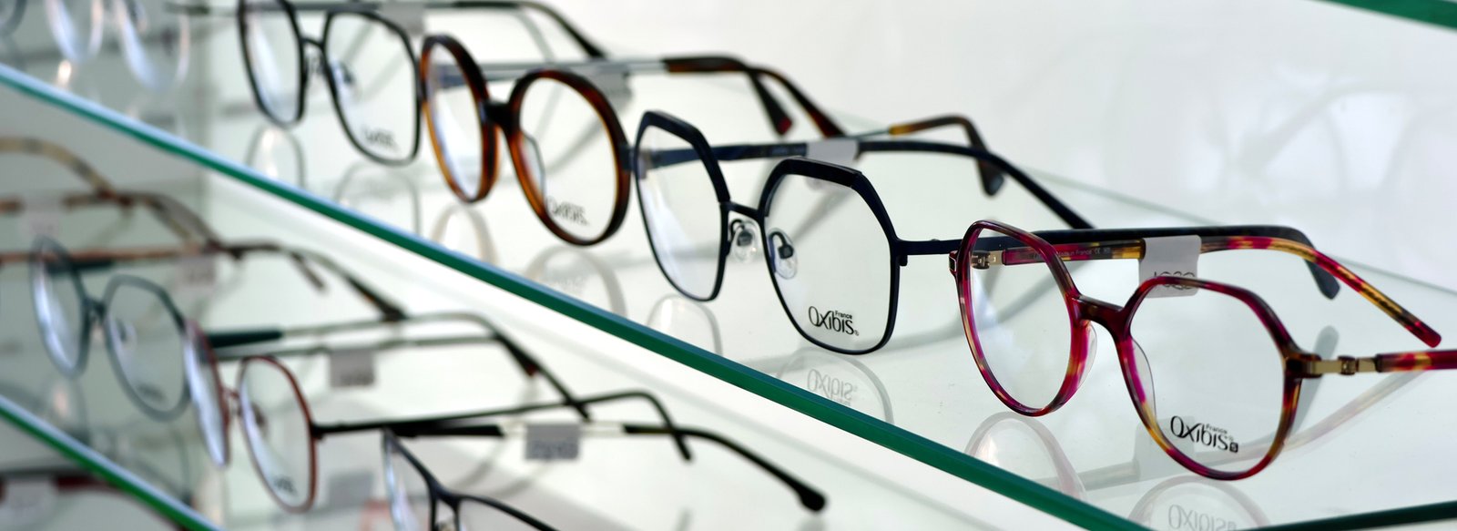 Eyewear display at Tshidino Optometrist